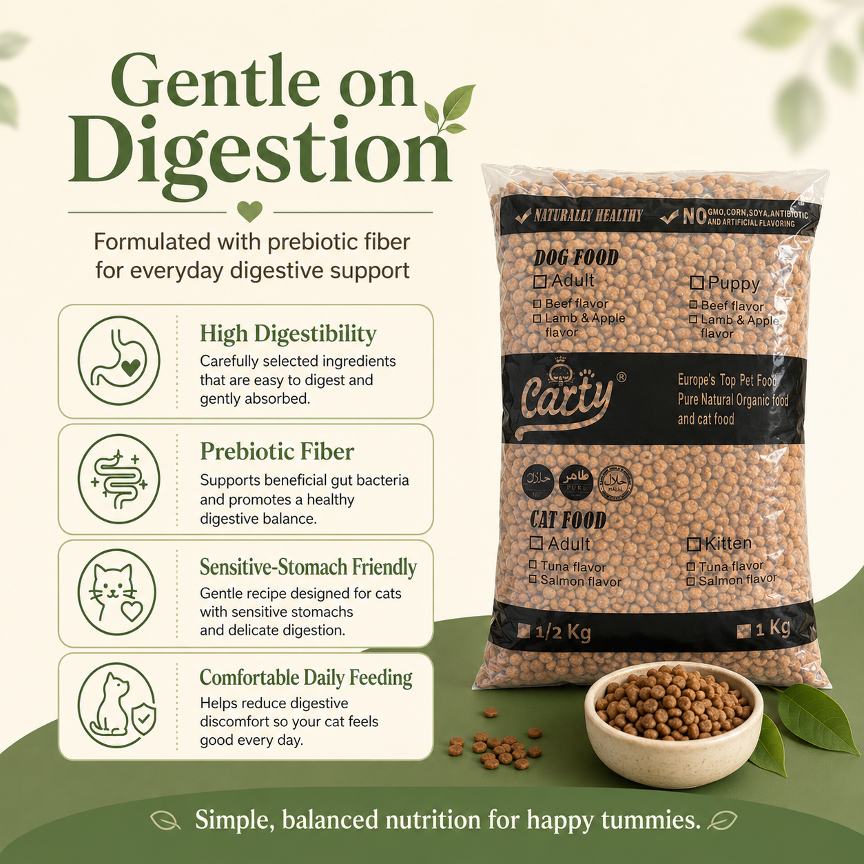 Carty CAT FOOD ALL LIFE STAGE PURE NATURAL ORGANIC CAT DRY FOOD /1KG/Salmon/Chicken/Tuna - 11856f24-ffe2-46f2-88b3-2d4af71a4afa.png