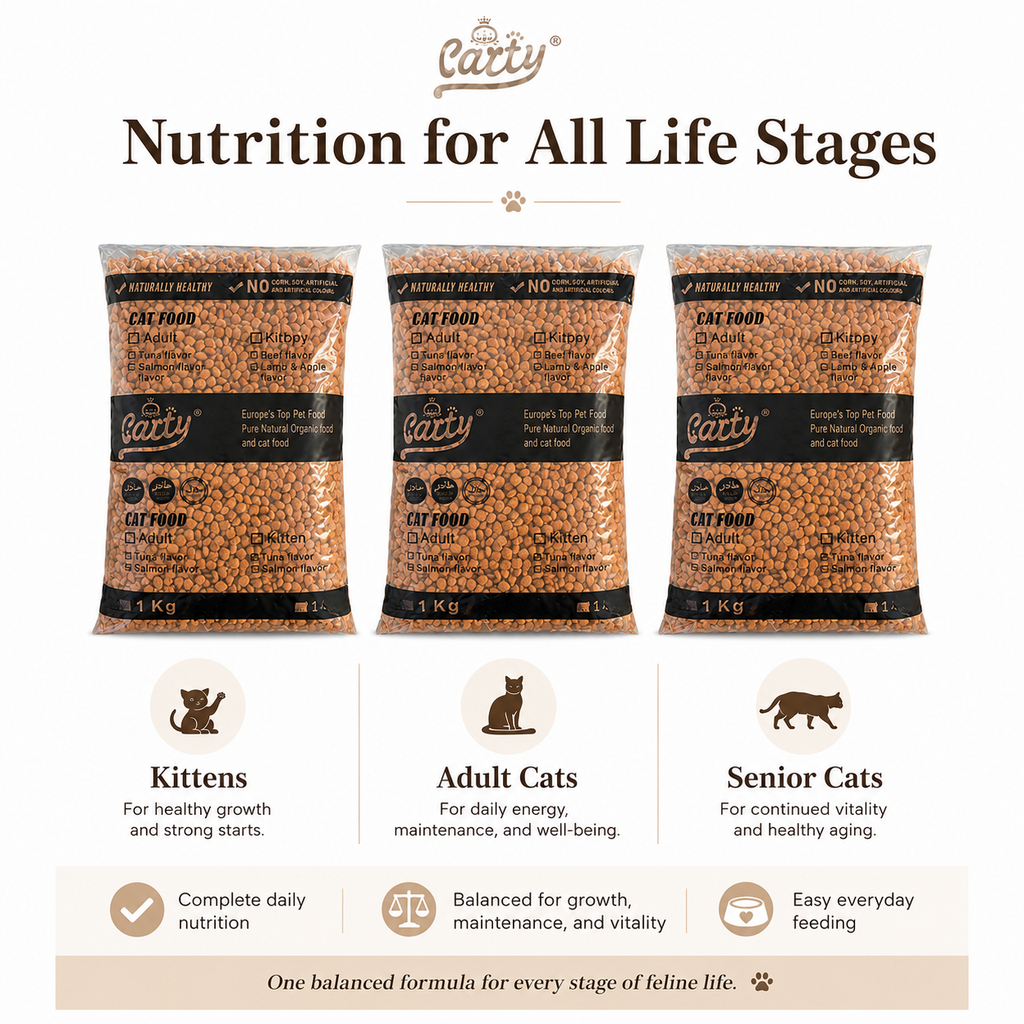 Carty CAT FOOD ALL LIFE STAGE PURE NATURAL ORGANIC CAT DRY FOOD /1KG/Salmon/Chicken/Tuna - 4ac1c90a-6e38-47e6-90e0-d1300082abda.png