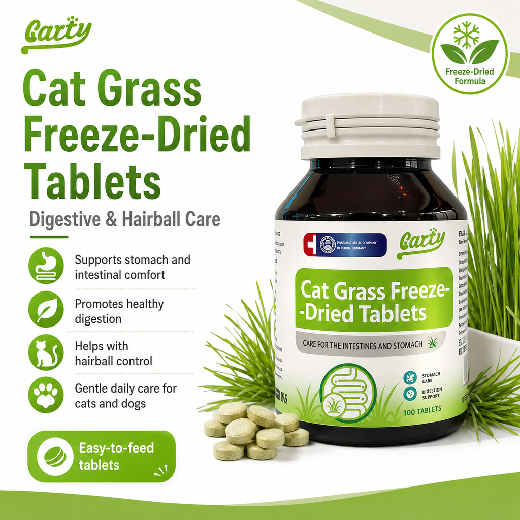 Cat Grass Chewable Tablets - CARTY-Health-005