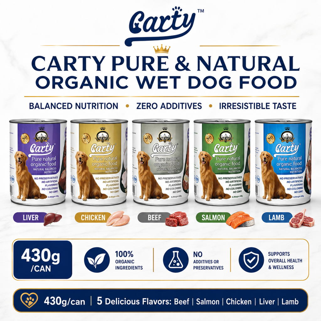 Carty Wet Dog Food in Can 430g Pure Natural Organic Food Adult Puppy For Dog treats - 6173849b-9c18-43c8-ac77-f3c57f34c685.png
