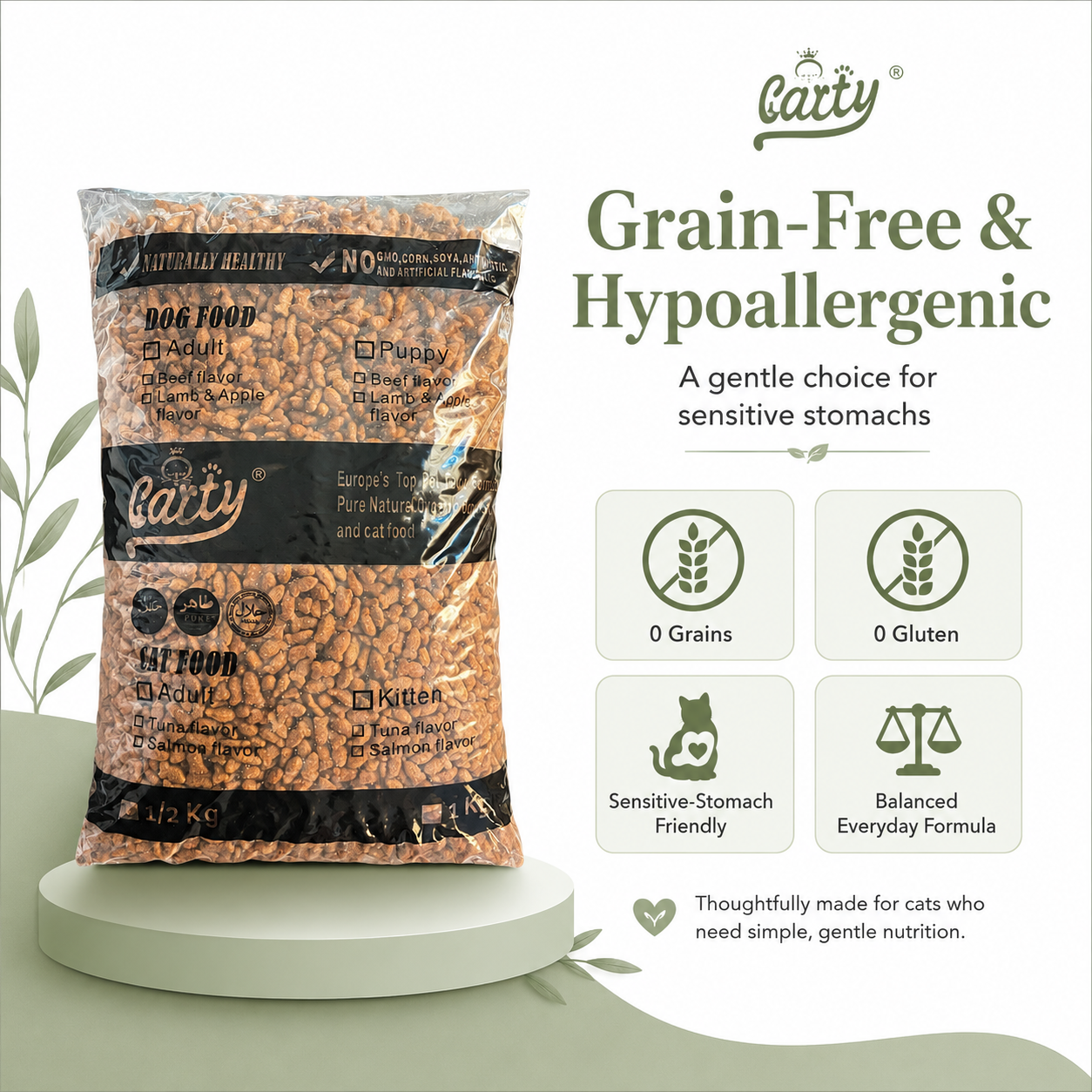 Carty CAT FOOD ALL LIFE STAGE PURE NATURAL ORGANIC CAT DRY FOOD /1KG/Salmon/Chicken/Tuna - 856f5090-ea8a-4db5-8f1f-11f08fc10518.png