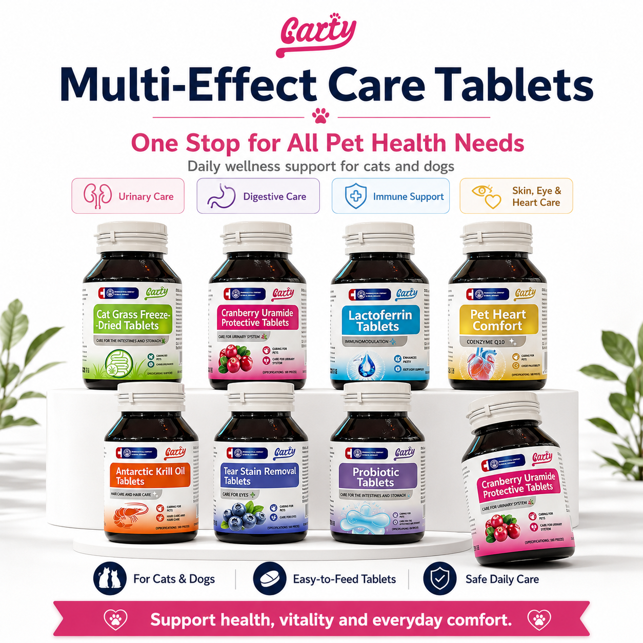 Carty All-in-One Pet Health Kit | Multi-functional Daily Care Tablets for Cats Dogs - 9d83bcd0-1286-44b8-b95b-0b669a7755ce.png