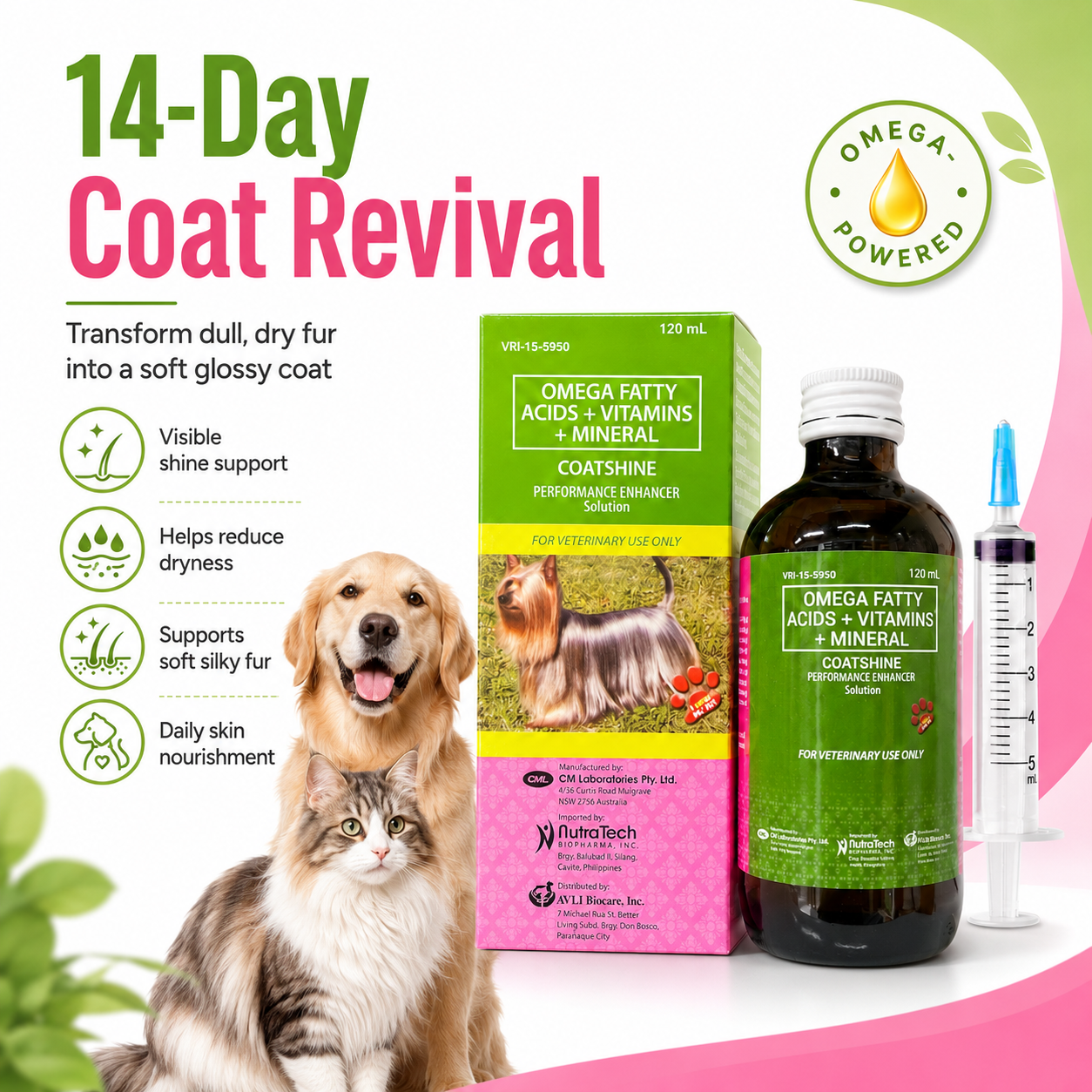 Coatshine 120mL Multi Vitamin Syrup Coat Skin for Dog Cat Omega Fatty Acids + Vitamins + Minertal - ChatGPT Image 2026年5月19日 14_18_44 (2).png