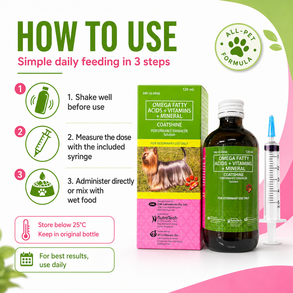 Coatshine 120mL Multi Vitamin Syrup Coat Skin for Dog Cat Omega Fatty Acids + Vitamins + Minertal - ChatGPT Image 2026年5月19日 14_18_49 (8).png