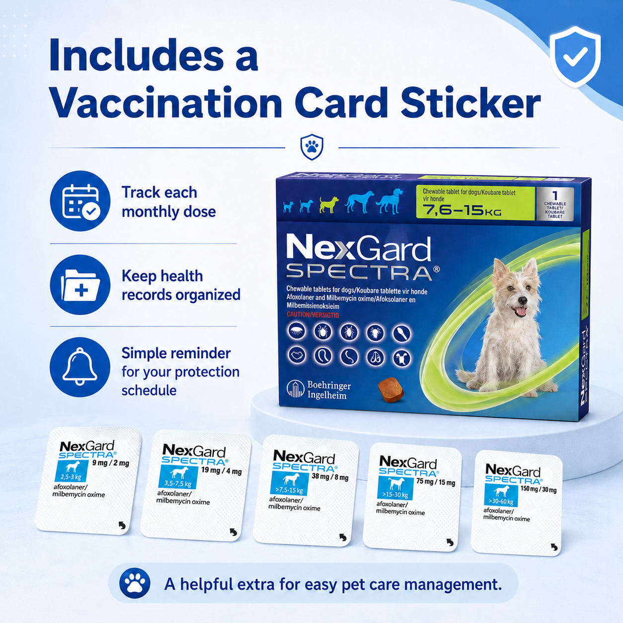 Nexgard Spectra Deworming Chewables Tablet for Dogs Adult Puppy with Sticker Anti Tick Flea MangeTreatment - ChatGPT Image 2026年5月20日 18_05_22.png