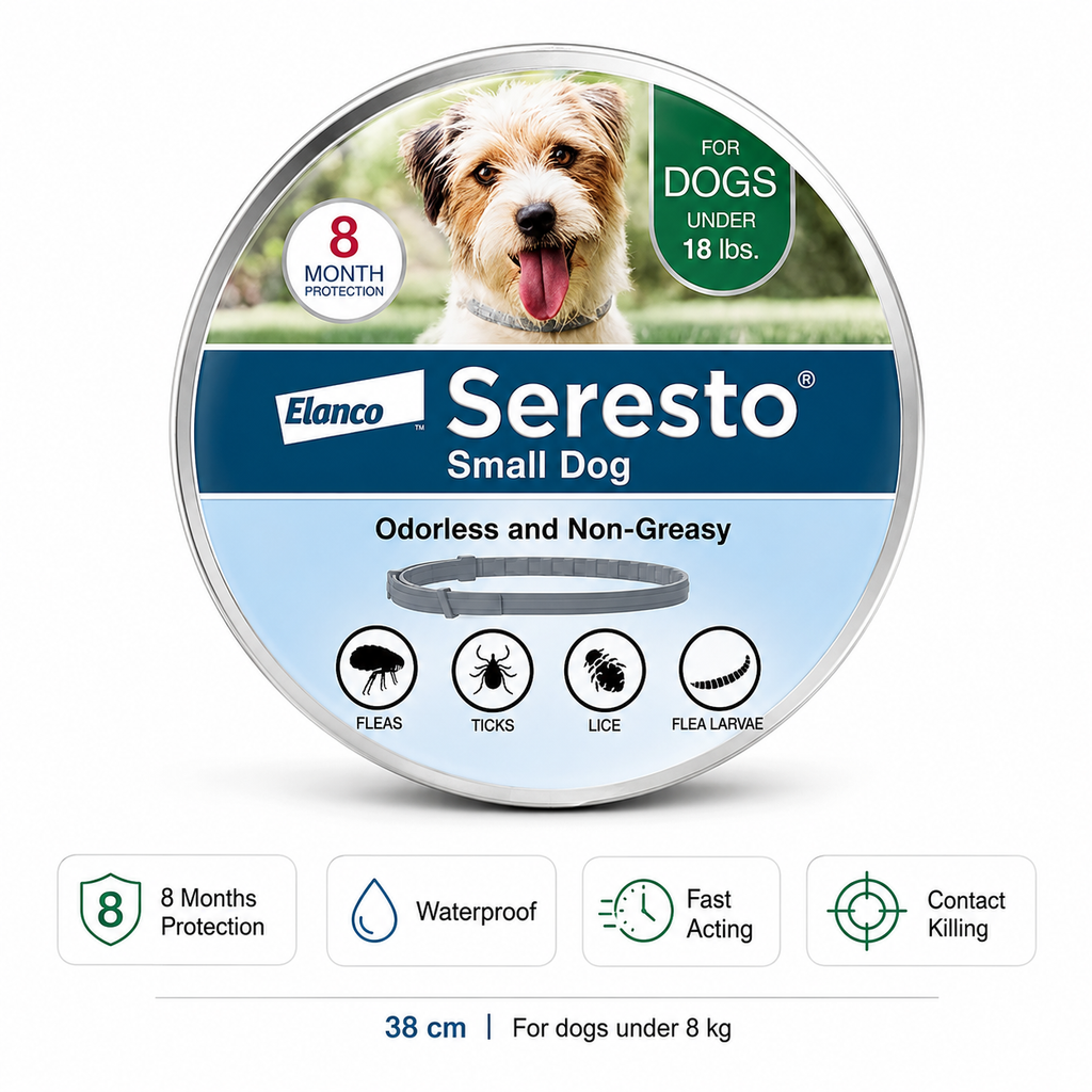 Seresto Flea & Tick Collar for Dogs Over 8kg - 8-Month Protection