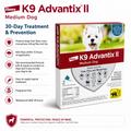 K9 Advantix II Flea, Tick & Mosquito Treatment - Medium Dogs, 2 Doses