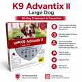 K9 Advantix II Flea, Tick & Mosquito Treatment - Large Dogs, 2 Doses