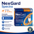 NexGard Spectra Chewables for Dogs - 2-3.5kg, 1 Chew