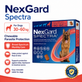 NexGard Spectra Chewables for Dogs - 30-60kg, 1 Chew