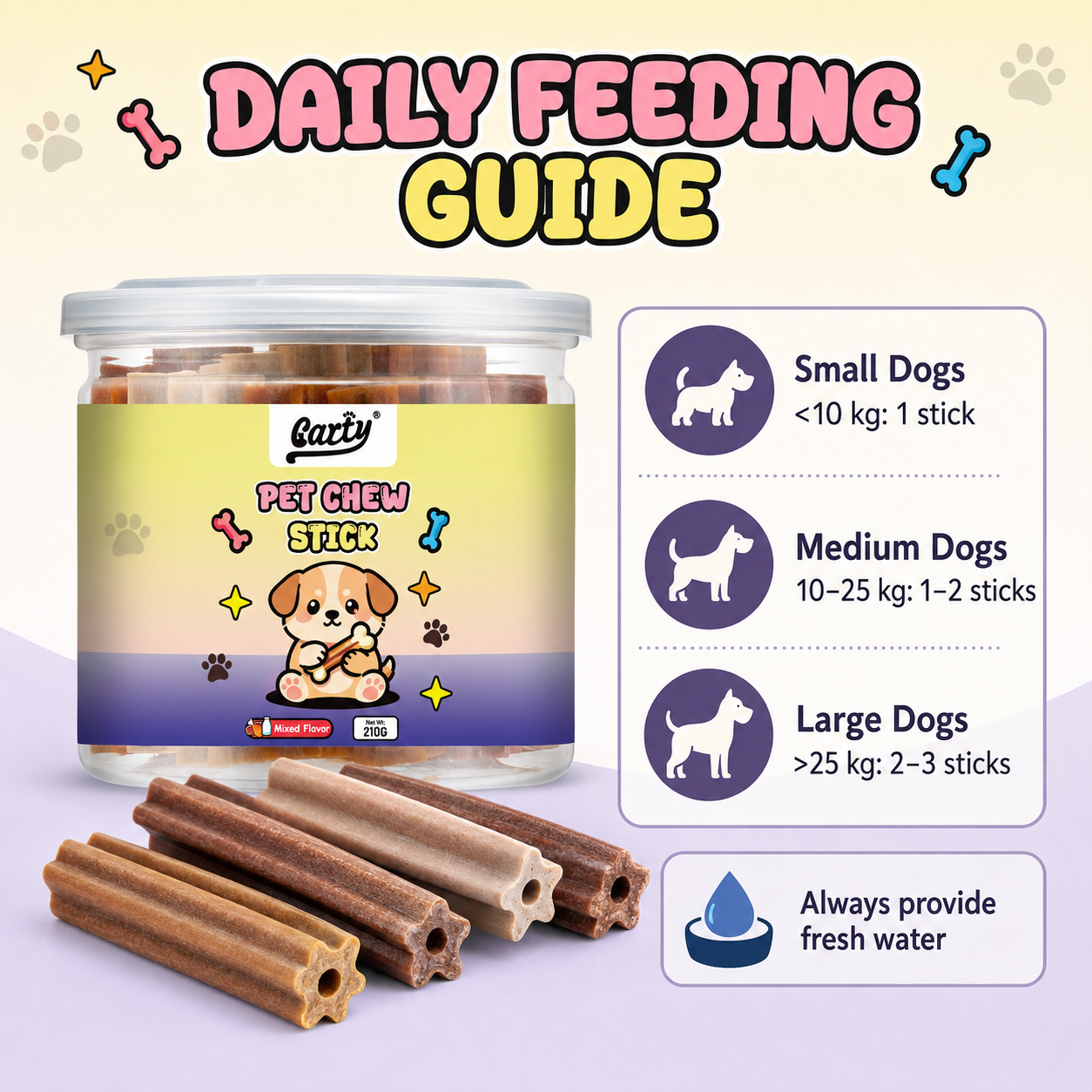 Carty Dog Chew Stick Nutrition Dental Sticks Pet Snack Pet Treats Dog Food /210g - a9b8d676-1886-47db-a690-06109b8f3d6e.png