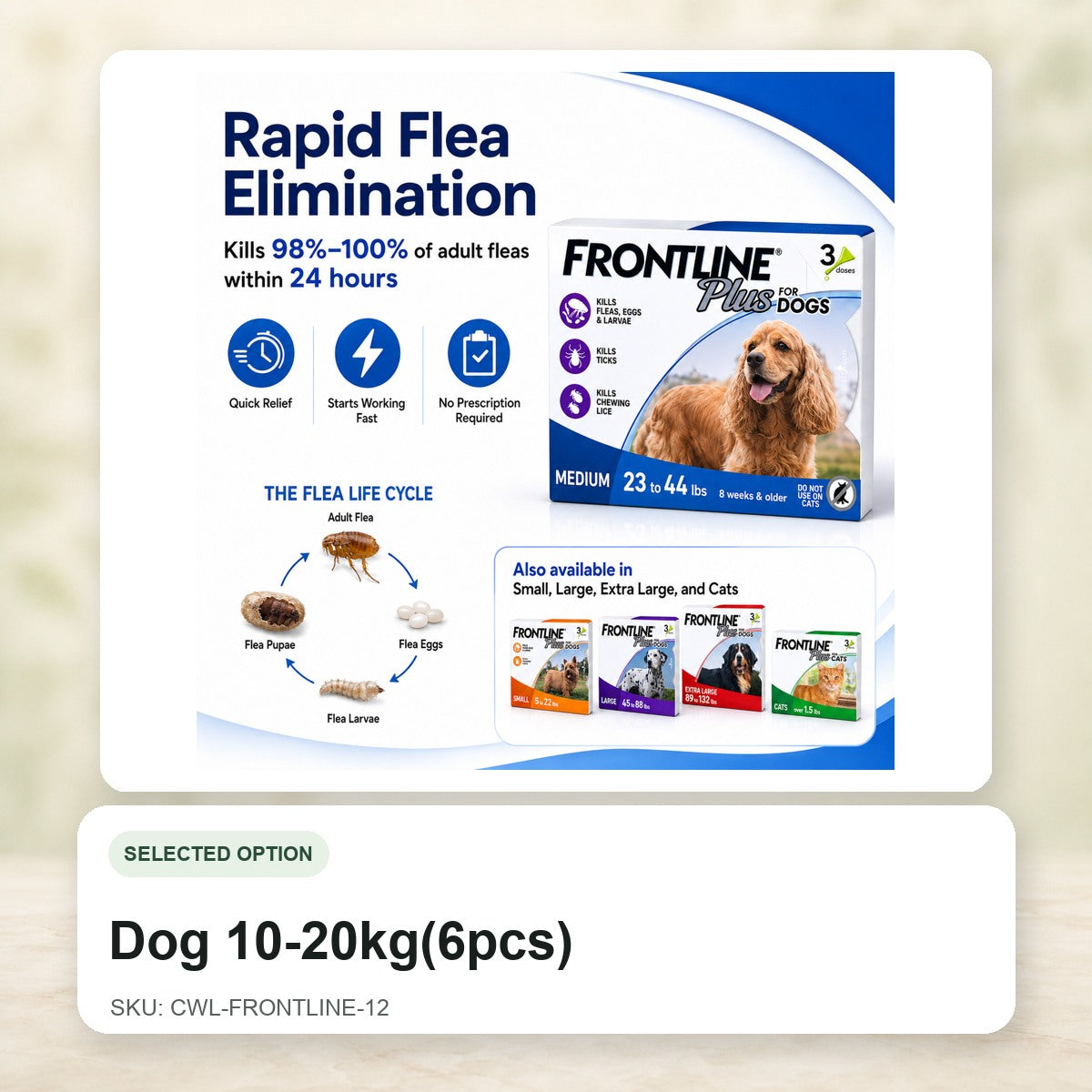 Dog 10-20kg(6pcs) - CWL-FRONTLINE-12