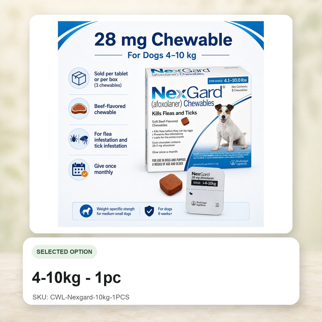 4-10kg - 1pc - CWL-Nexgard-10kg-1PCS