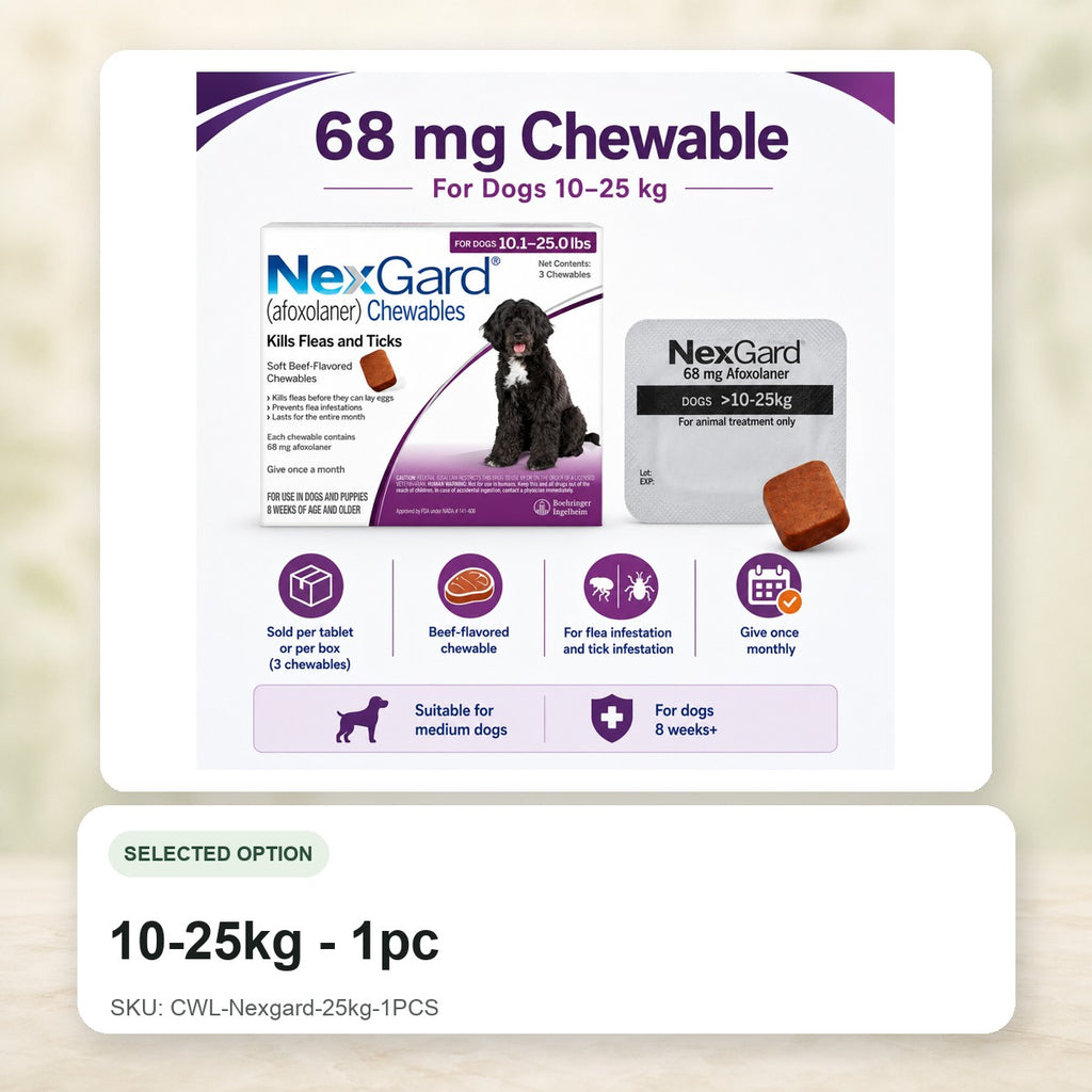 10-25kg - 1pc - CWL-Nexgard-25kg-1PCS