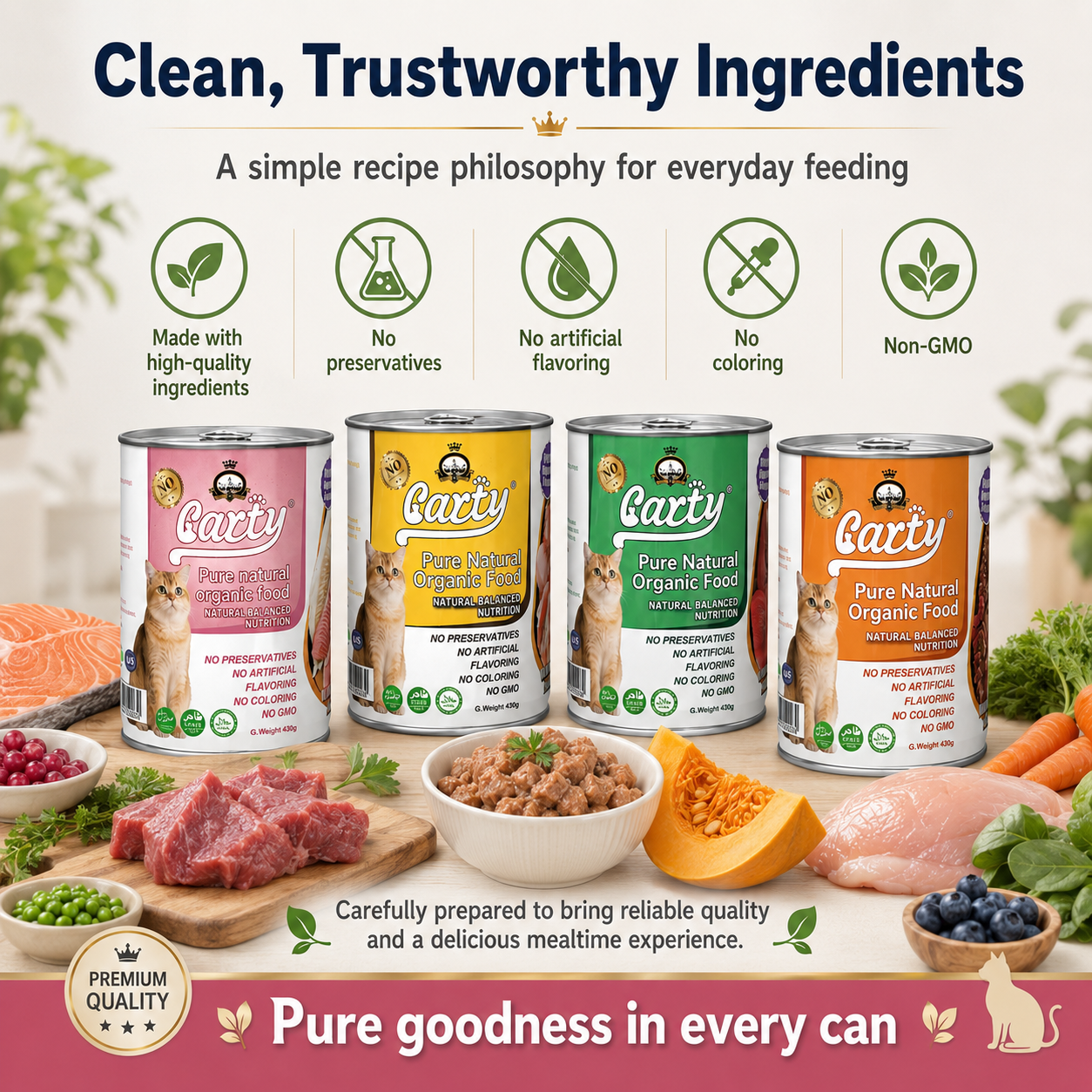 CARTY Wet Cat Food in Can 430g kitten Adult cat Canned Cat Food Pure Natural Organic Can Wet Food - b01c1700-9643-4f11-bf90-e50148aeadaf.png